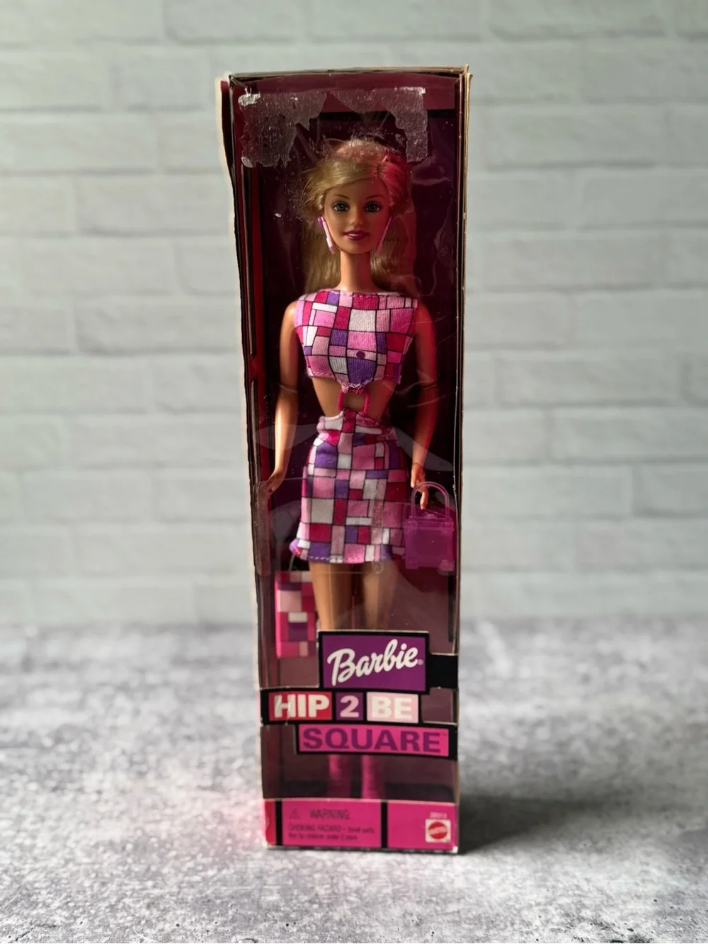 Vintage Y2K Barbie Hip 2 Be Square 2000 Mattel Pink New Sealed Doll